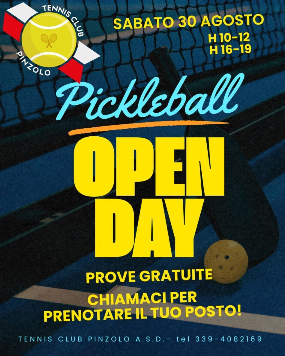 Porte Aperte Pickleball — Agosto 2025