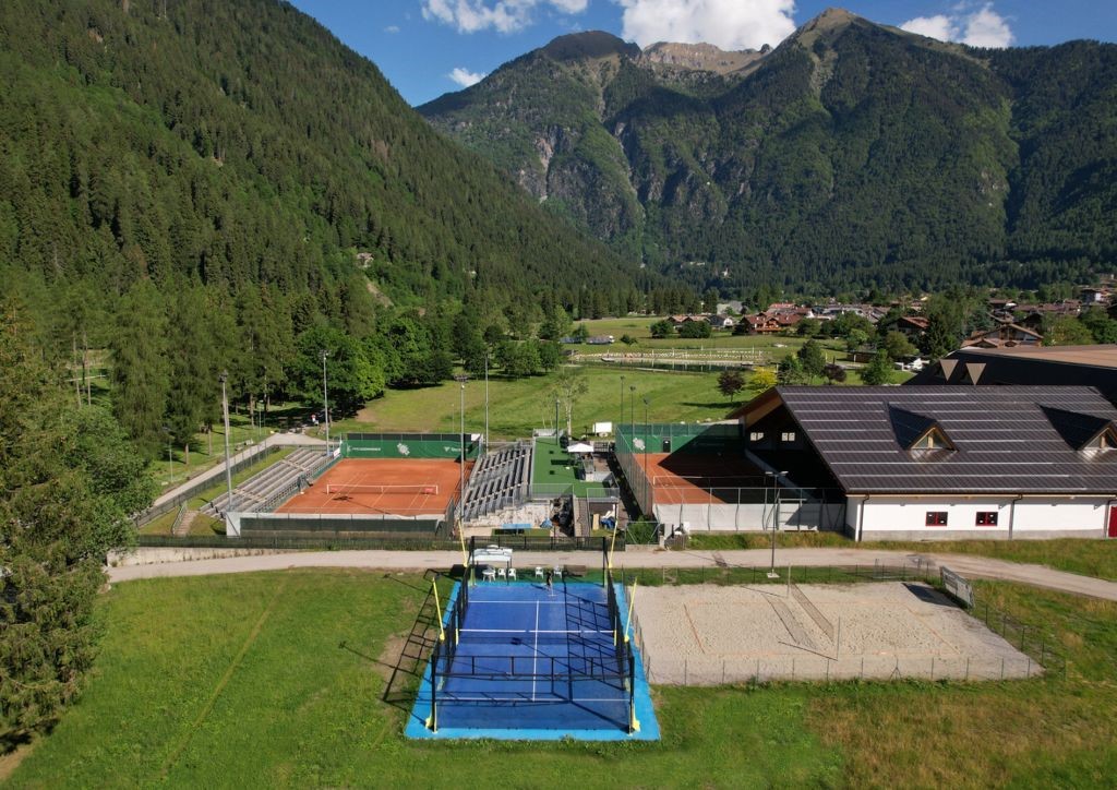 Vista panoramica del Tennis Club Pinzolo